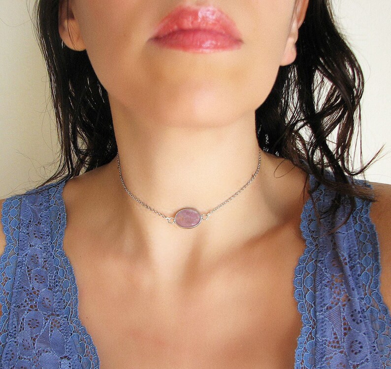 February Birthstone Jewelry Gemstone Necklace Birthstone Necklace Amethyst Necklace