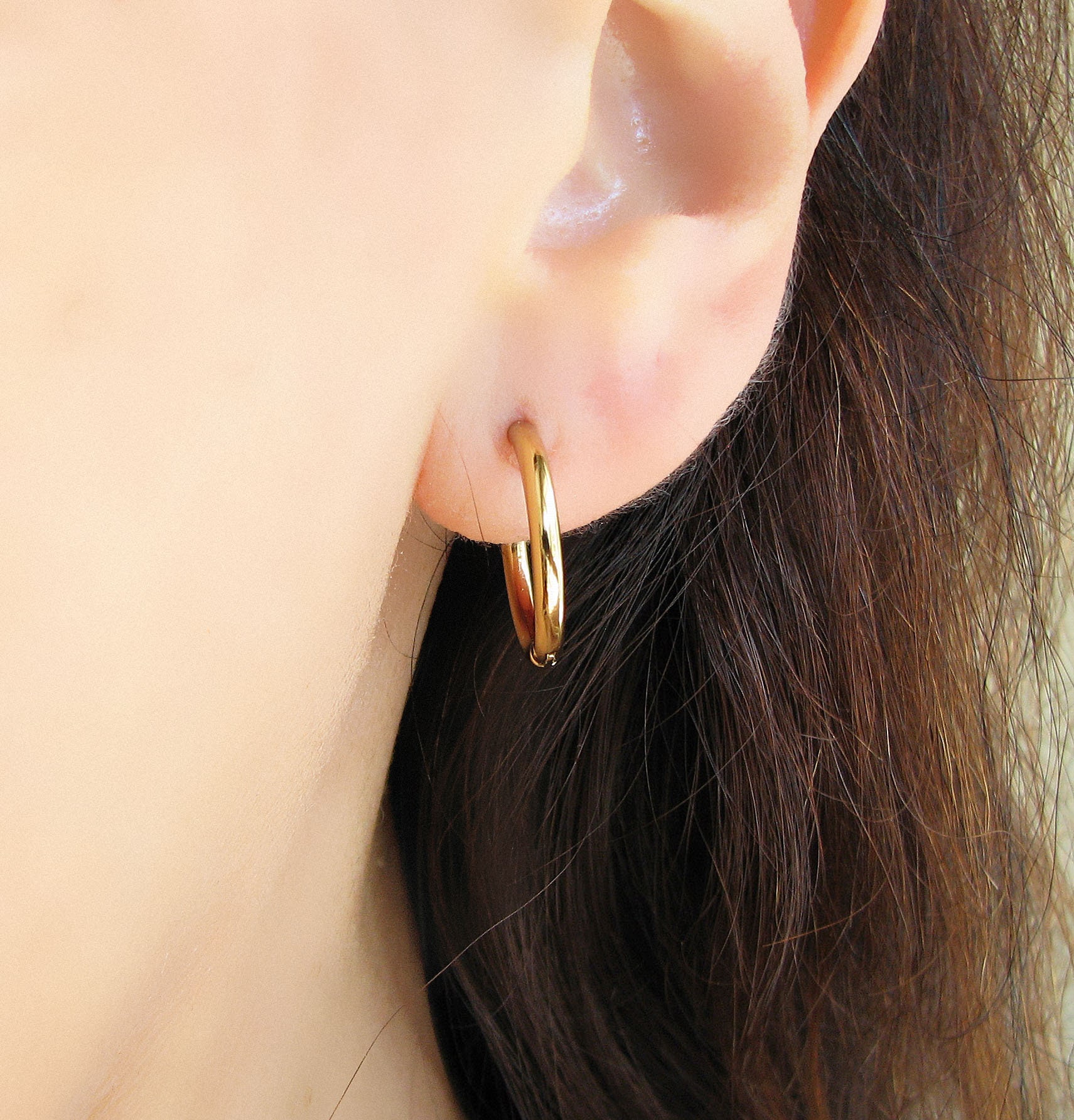 8 Pais Gold Eaings Small Gold Hoop Eaings Fo Women,18K