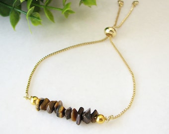 Tigers Eye Bracelet, Crystal Bracelet for Women