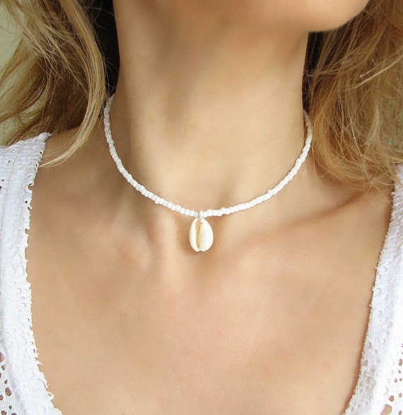 Shell Necklace - White - mydecorden.com.au