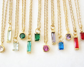 Crystal Pendant Necklace, Gemstone Charms