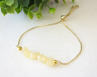 Citrine Bracelet, Gold Crystal Bracelets for Women