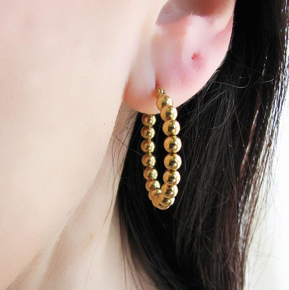 Orecchini A Cerchio Triplo In Acciaio Inossidabile - Impermeabili, Placcatura Oro 18K, Argento O Oro Rosa, Diametro 20 Mm, Con Scatola Regalo