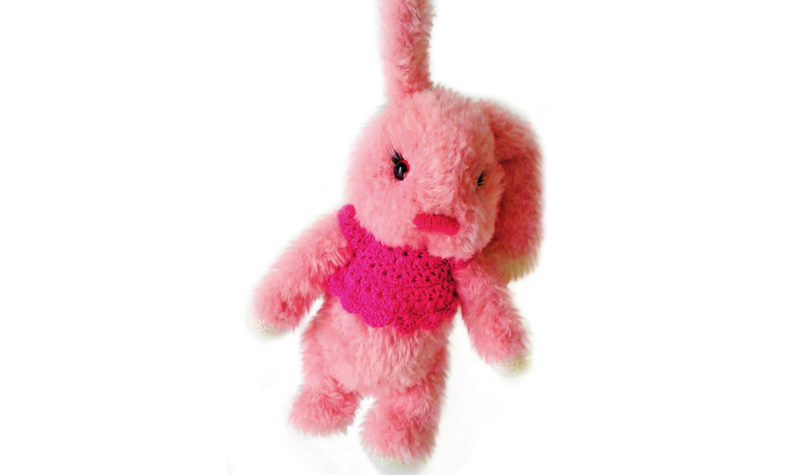 Soft toy rabbit in clothes children's toy pink rabbit Etsy
