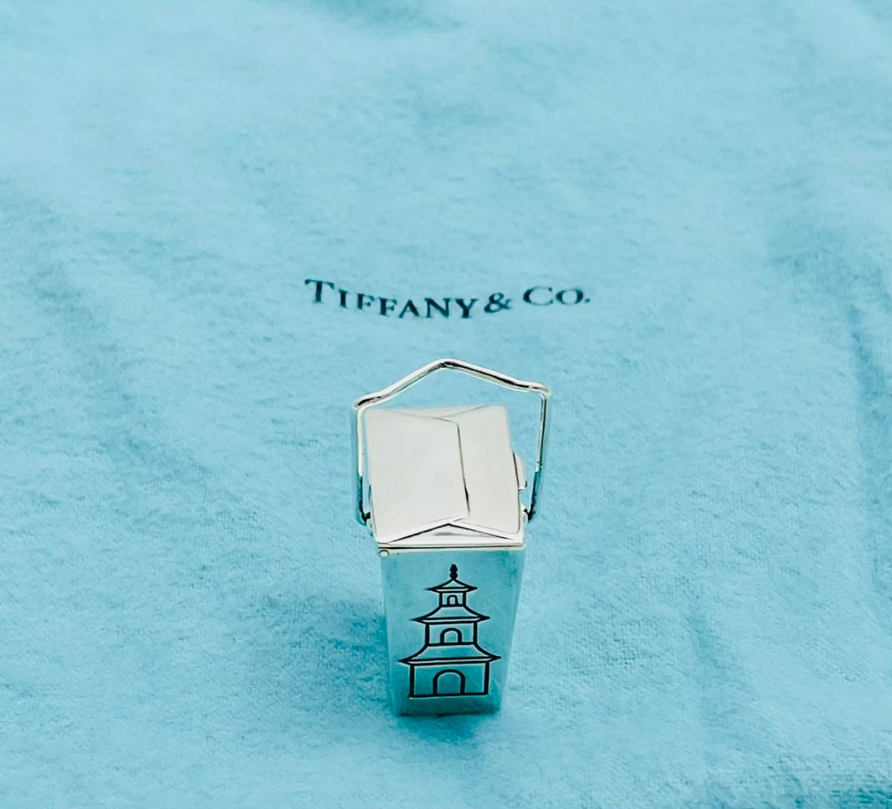 Tiffany and Co Chinese Take Out Pill Box Case Container Rare 
