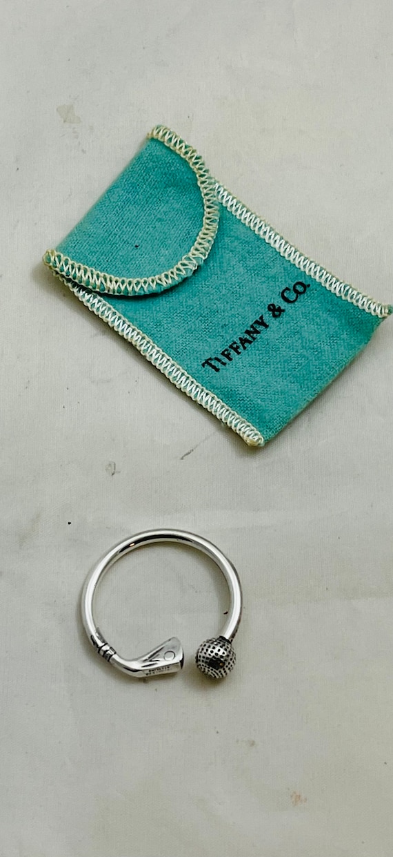 Tiffany & Co Golf Sterling Silver Key Ring Golf Club and Ball With
