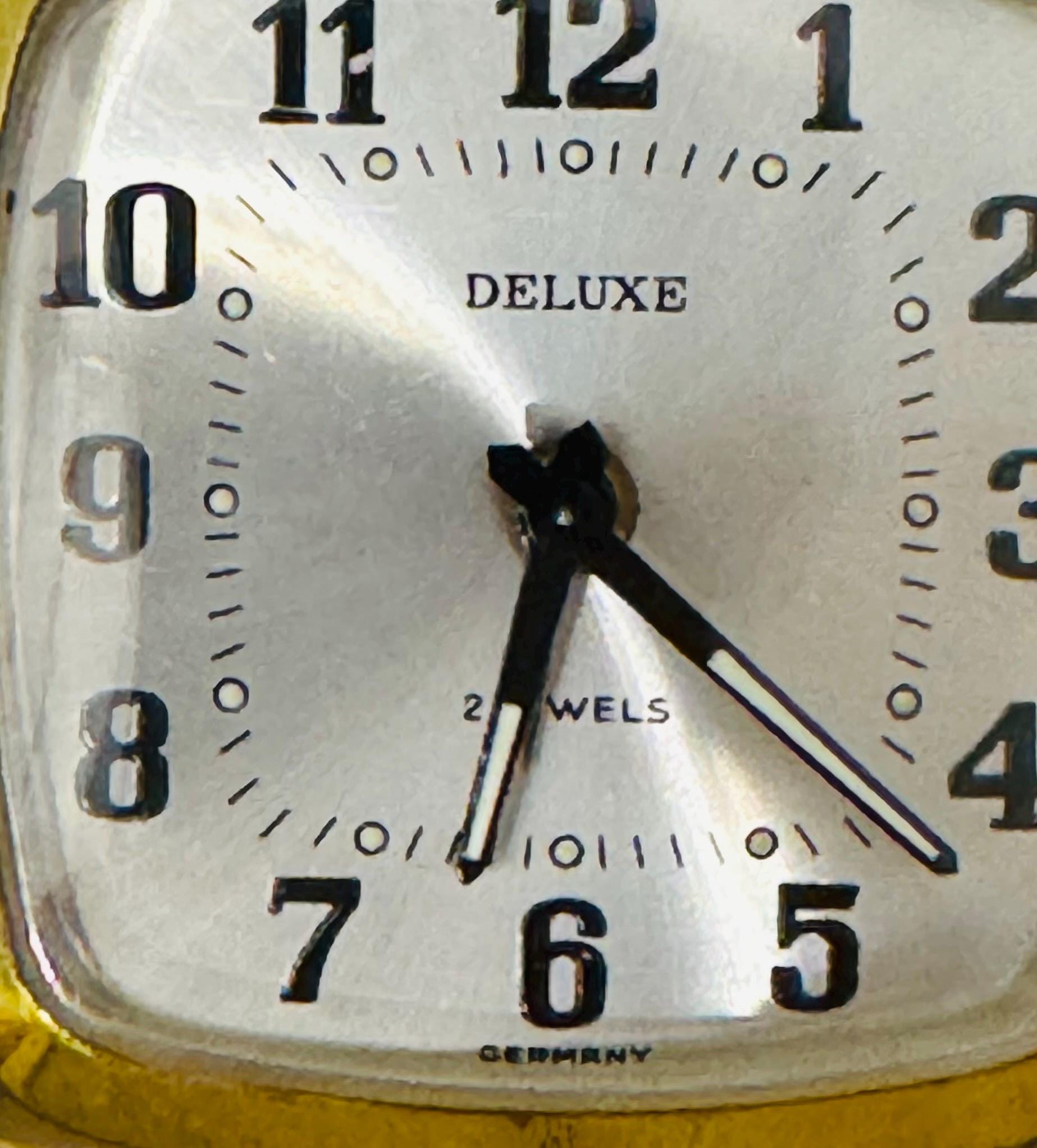 Vintage Deluxe Foldable Travel Alarm Clock Made in Germany 2