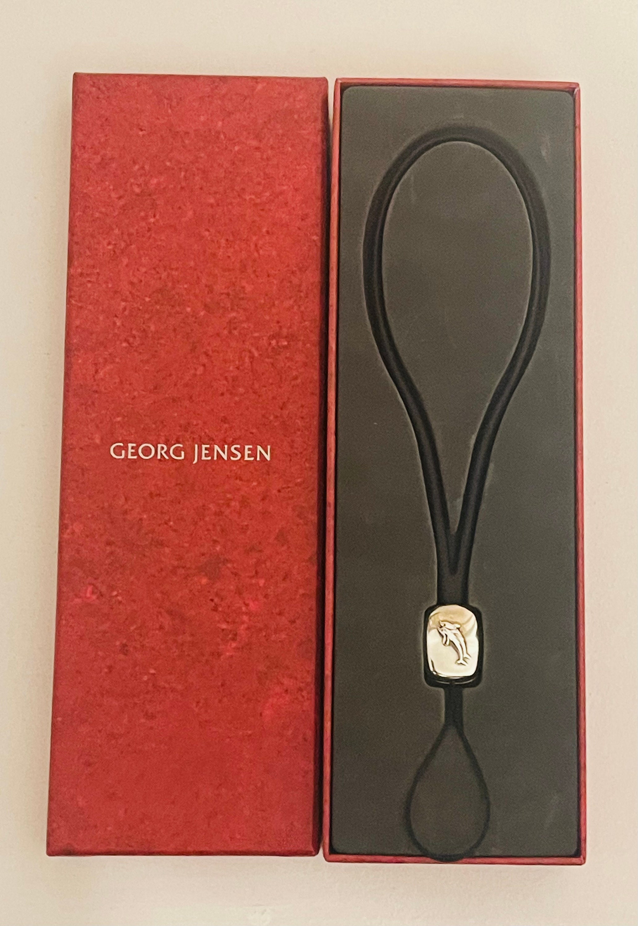 本物のジョージ ジェンセン スターリング シルバー モバイルまたはキー