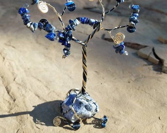 Lapis Lazuli Wire Tree