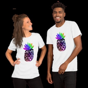 Pineapple Shirt, Unisex Shirt, Pineapple Gift, Graphic Tee, Colorful Pineapple, Foodie Shirt, Cute T Shirt, Pineapple Lover, Gifts, Stylish