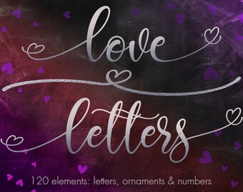 Silver foil letters, Silver font clipart, Love letters, Silver alphabet clipart, Silver foil alphabet,Silver numbers,Typography,Swirls,PNG