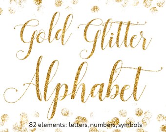 Buy 3 pay for 2, Gold alphabet clip art, Metallic alphabet, Gold glitter alphabet, Gold letters, Gold numbers, Gold symbols, Gold font