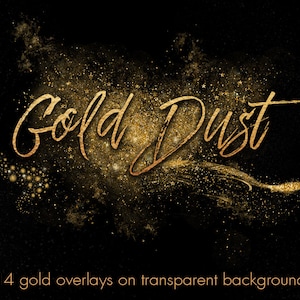 Gold dust clipart, Gold glitter dust overlay, Pixie dust, Fairy dust, Magic dust, Gold stars, Gold confetti, Magic clipart, Download