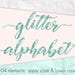 Buy 3 Pay for 2, Mint Font, Mint Glitter Alphabet Clipart, Mint Green ...