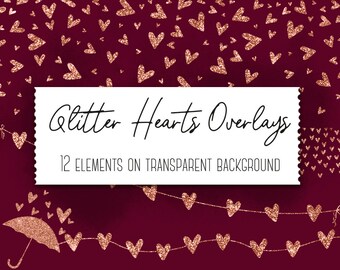 Rose gold hearts overlays, Hearts clipart, Rose gold borders clip art, Rose gold overlays, Valentine's day, Rose gold clipart