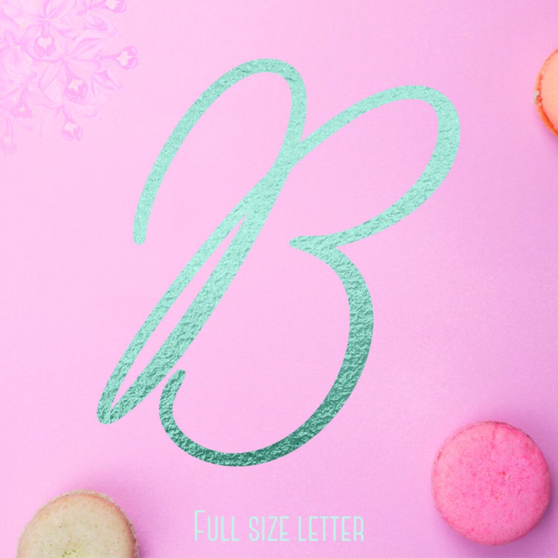 Mint Alphabet Clipart Font Clipart Mint Green Foil Alphabet Etsy Hong