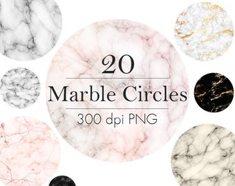 Kaufe 3 Pay for 2, Weiße Marmor Kreise Clip Art, Marmor Clipart, Rosa Kreise, Gold Adern, Design Elemente, Circle Overlays für Logo, Banner