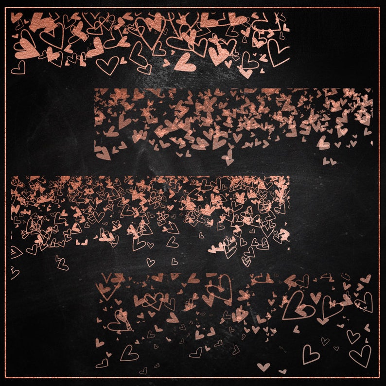rose gold heart overlay rose gold heart overlay