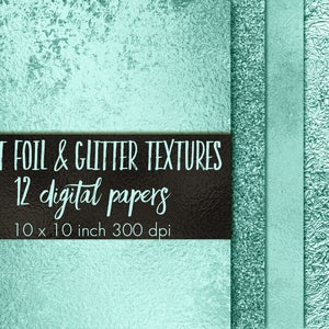 Mint grünes Papier, Mint Glitzerpapier, abstrakte Muster, Mintgrüne Texturen, grüne Hintergründe, Digitales Papier, Sparkly Papier