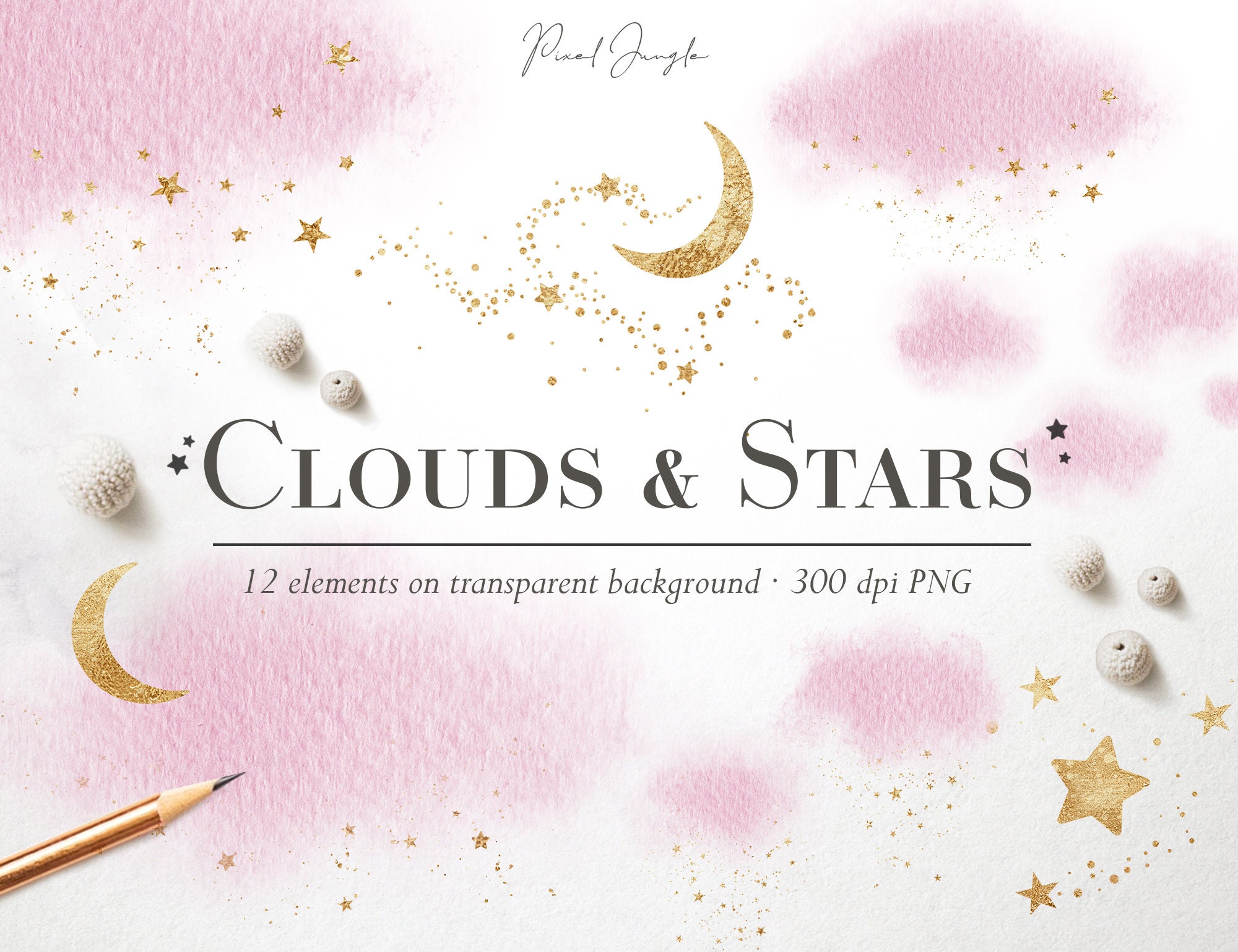 Pink Sky Background Clipart