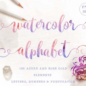 Clipart de letras em aquarela, clipart de alfabeto ombre em aquarela, clipart de fonte em aquarela, clipart de alfabeto em aquarela, letras decorativas