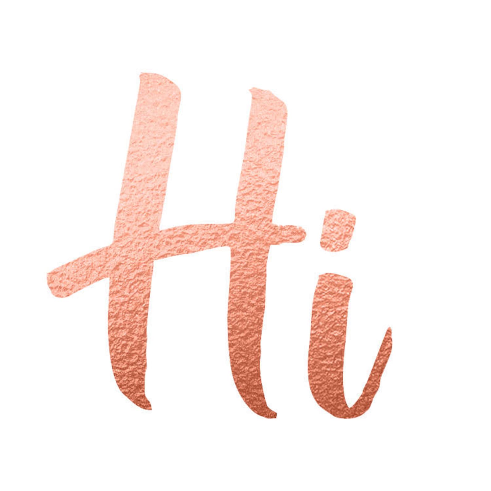 Rose Gold Letters Clipart Rose Gold Font Clipart Rose Gold Etsy