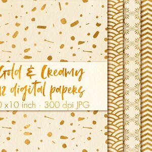 Gold digital paper pack, Gold paper clipart, Gold abstract pattern, Wedding digital paper, Gold texture, Gold background, Gold wallpaper