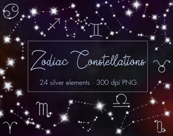 Pendientes de fotos de vidrio-Piscis constelación Plateado-Sky Estrellas Zodiaco