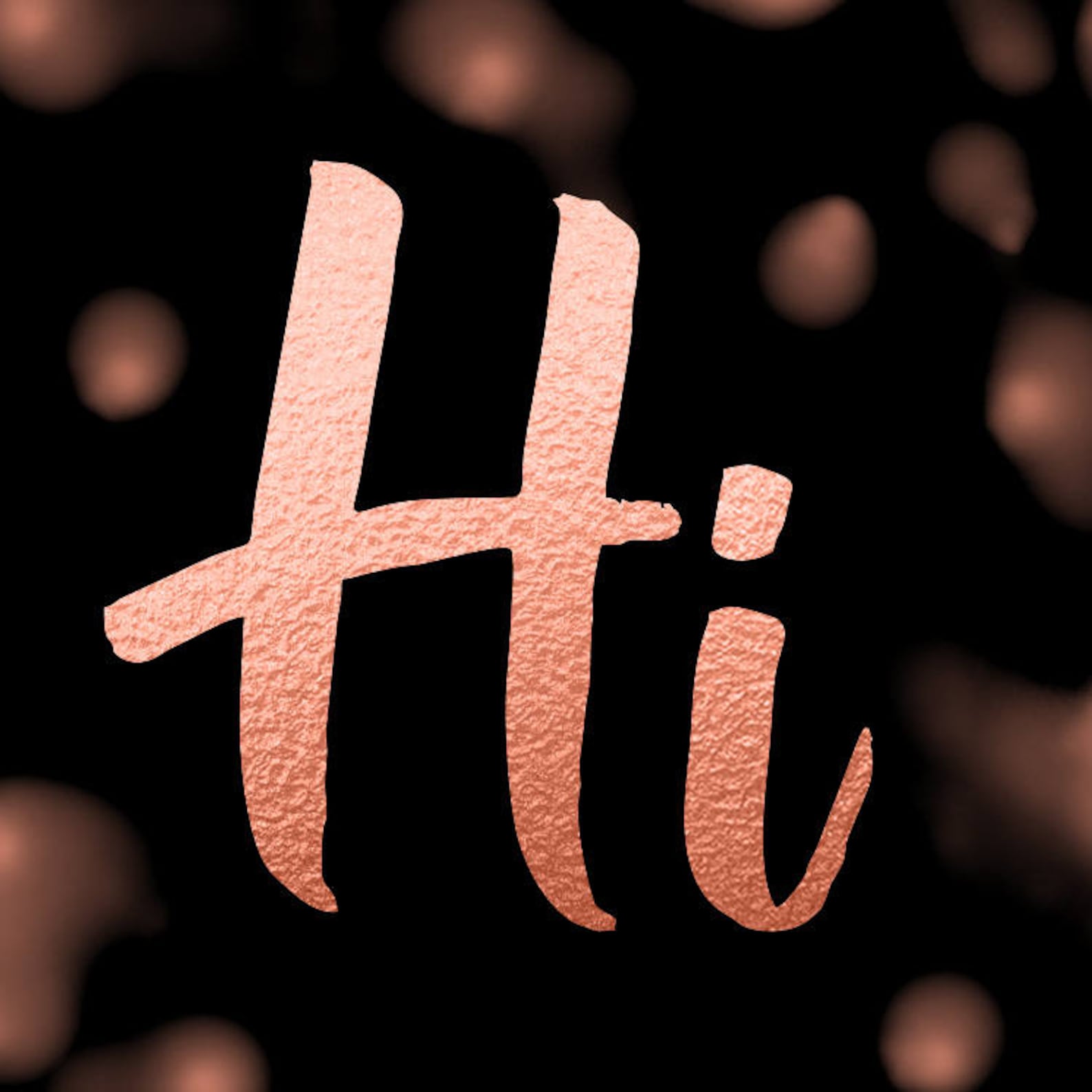 Rose Gold Letters Clipart Rose Gold Font Clipart Rose Gold Etsy