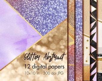 Glitter digital paper clipart, Metallic digital papers, Glitter wallpaper, Glitter background, Glitter texture, Luxury paper, JPG
