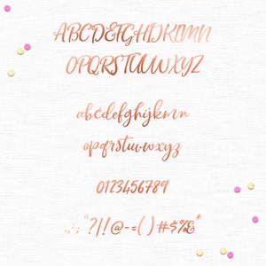 Rose Gold Alphabet Clip Art, Rose Gold Letters Clipart, Rose Gold Foil ...