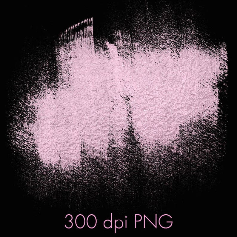 May include: A pink brushstroke on a black background. The brushstroke is textured and has a metallic sheen.