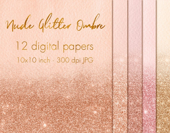 American Crafts - Gold Glitter Paper Pack