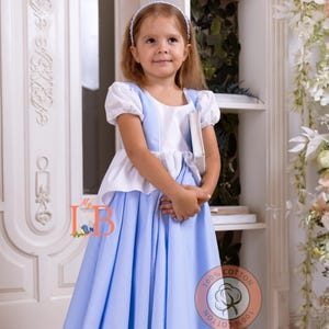 Cinderella Girl Dress, Personalized Gift First Birthday Party Dress, Blue Princess Costume for Girls, Toddler princess dress, Easter dress