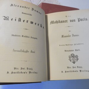 antique 4 livres A. DUMAS Le Mohican de Paris 16 parties image 7