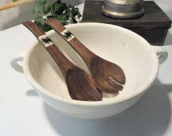 1930 BOWL with 2 handles ceramic shabbychic