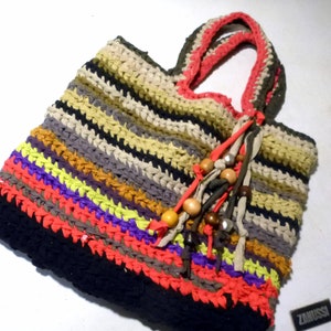 Sac Boho BAG sac shopper crocheté à la main tendance image 3