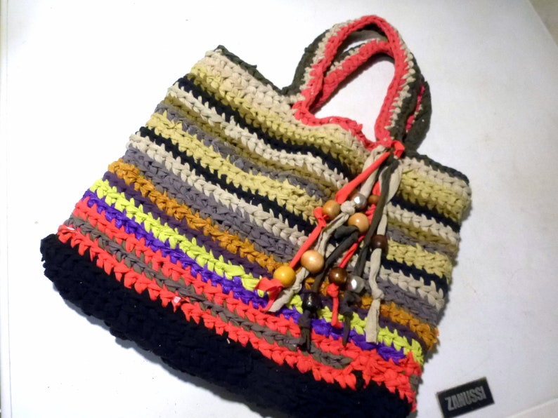 Sac Boho BAG sac shopper crocheté à la main tendance image 3