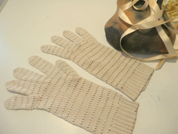 Vintage HANDSCHUHE Finest Handmade 30s - image 3