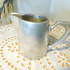 antique CREAM JUG silver plated Alpacca 15 cl