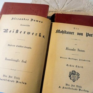 antique 4 livres A. DUMAS Le Mohican de Paris 16 parties image 5