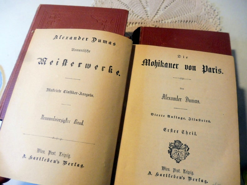 antique 4 livres A. DUMAS Le Mohican de Paris 16 parties image 5