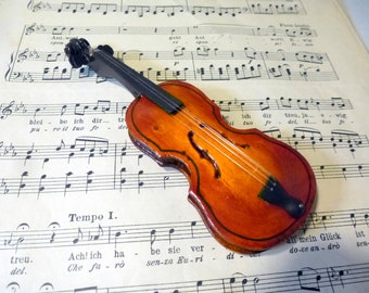 Decoratieve VIOOL vioolhout vintage
