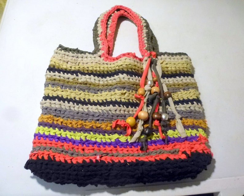 Sac Boho BAG sac shopper crocheté à la main tendance image 8