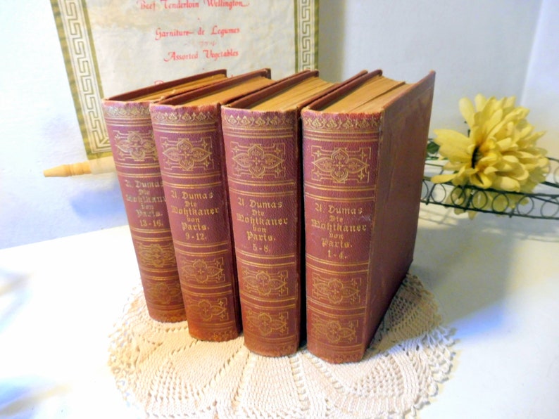 antique 4 livres A. DUMAS Le Mohican de Paris 16 parties image 2