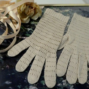 Vintage HANDSCHUHE feinste Handarbeit 30er Bild 2