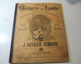 1892 Auto-apprentissage « Schule f.Guitarre oder Luth »