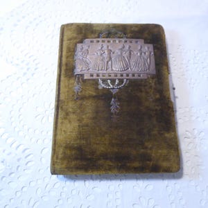 ALBUM DI POESIA 1919/1925 Rilegatura in velluto Art Nouveau taglio oro