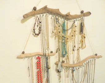 Jewelry Hanger Organizer Plane Tree Natural Wall Hanging