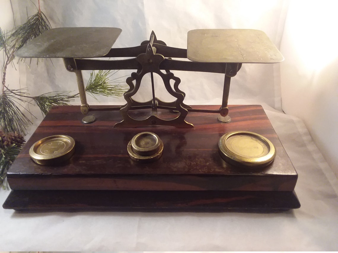 Antique Postage Scale for 1 ounce circa 1900 warranty Etsy